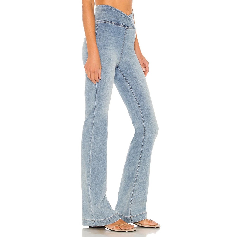 Free People We The Free Venice Beach Flare High Rise Crossover Jeans Womens 29 - Picture 2 of 16